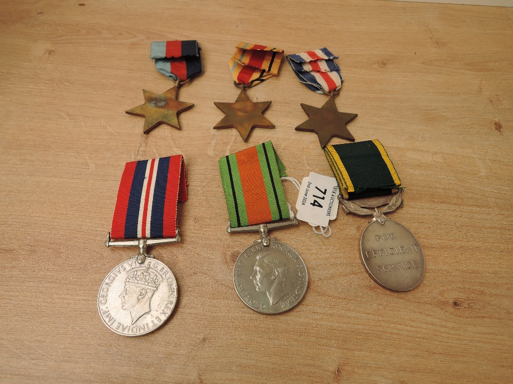 A group of Six WWII Medals to 4121985.CPL.W.L.HALEWOOD.R.A.M.C, 1939-1945 Star, Africa Star, - Image 2 of 4