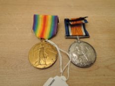 A WWI Medal Pair, War & Victory Medals to 20668 PTE.W.TYRER.C.GDS, both with ribbons