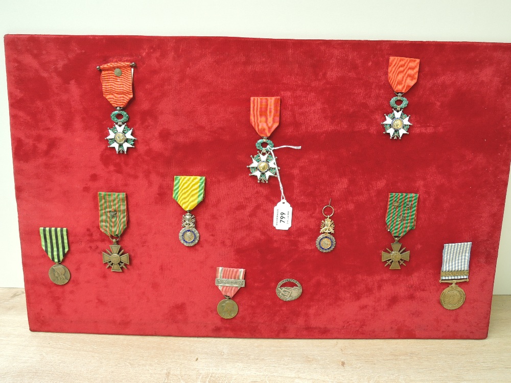 A collection of French Medals and Badges, Knights Order of the Legion of Honour 1870, Order