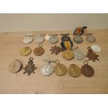 A collection of Royal Engineers WWI Medals, War Medals to 340942 SPR.R.J.TAYLOR.R.E, 62243 A-SJT.J.