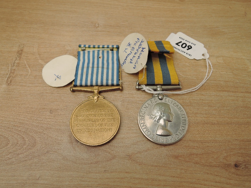 A British Korea Medal to 22384293 PTE.B.MURPHY.B.W and British UN Medal unnamed as issued - Image 2 of 4