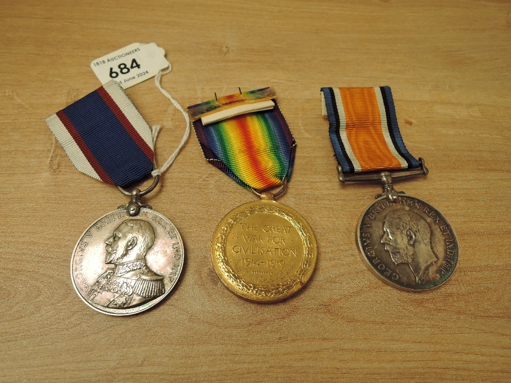 A WWI Pair War and Victory Medal, War Medal erased, Victory Medal to 174765 T.BURNETT.A.B.R.N and - Image 2 of 5