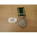 A Edward VII Indian General Service Medal with North West Frontier 1908 clasp, Calcutta striking,