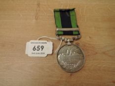 A Edward VII Indian General Service Medal with North West Frontier 1908 clasp, Calcutta striking,