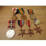 A WWI and WWII Medal Group, WWI Trio 1914-15 Star, War & Victory Medals to J.WATKINS.ASST.STD.M.F.