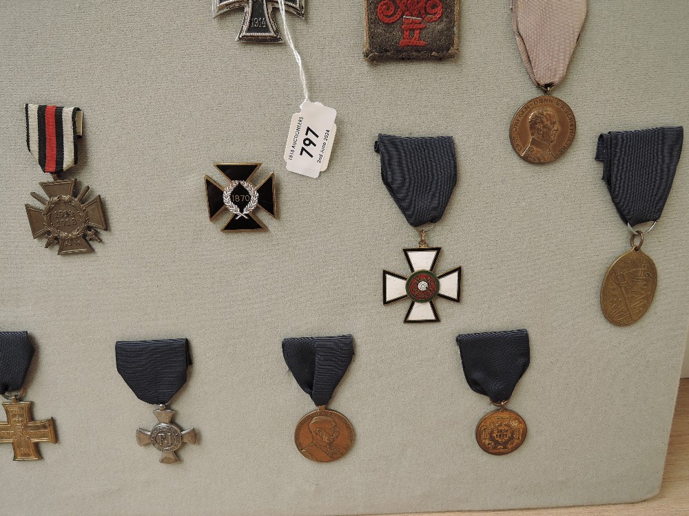 A collection of mainly WWI Period German and Allies Medals and Badges, German 1813-1914 Iron Cross - Image 6 of 10