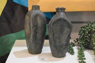 Two interesting reproduction models of glass vessels found at Pompeii, appears to be ceramic