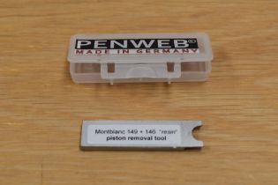 A MontBlanc 146/149 piston removal tool made by Penweb in Germany.