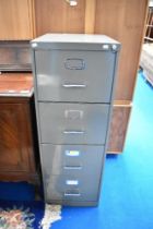 A vintage four drawer filing cabinet, approx height 131cm