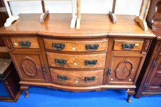 A Victorian stained framed sideboard, width approx 140cm.
