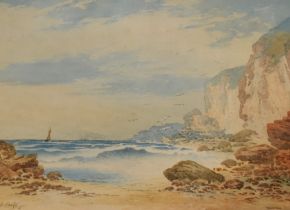 C.E. Cooke (19th/20th Century, British), watercolour, An attractive coastal landscape depicting a