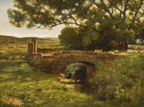 *Local Interest - Reginald Aspinwall (1855-1921, British), oil on board, Lune Valley, signed and