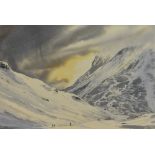 *Local Interest - Frances Buckingham (contemporary, British), watercolour, 'Snowy Day, Sprinkling