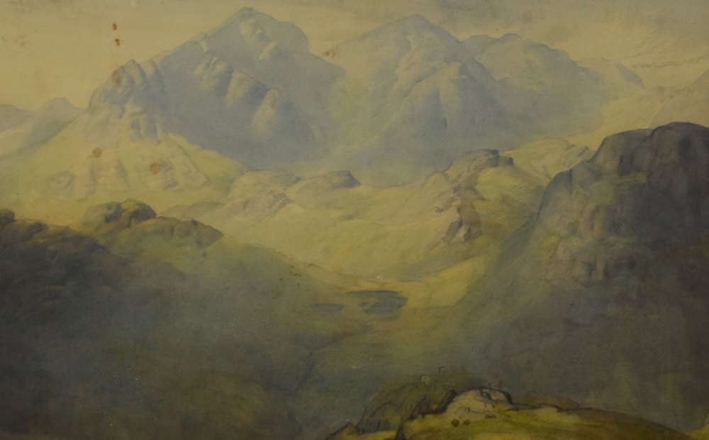 *Local Interest - Delmar Harmood Banner (1896-1983, German-British), watercolour, 'Scafell from Grey