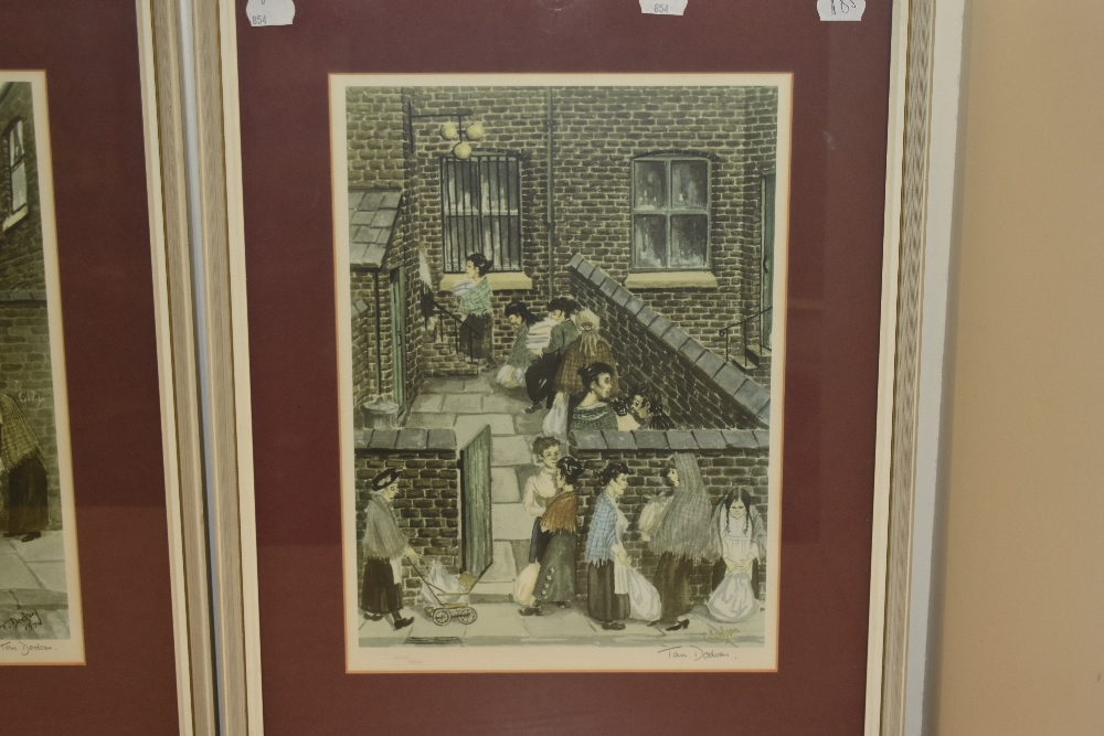 After Tom Dodson (1910-1991, British), coloured prints, Two illustrations - 'Back Street Bookie' and - Image 3 of 5