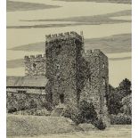 *Local Interest - Alfred Wainwright (1907-1991, British), pen and ink, 'The Pele Tower, Sizergh