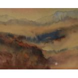 *Local Interest - Maggie d'Silva (Contemporary, British), watercolour, Three Cumbrian landscape