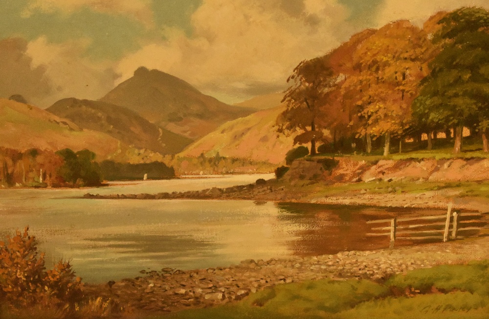 *Local Interest - Geoffrey H. Pooley (1908-2006, British), oil on board, 'Calf Close Bay,