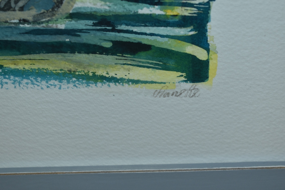 Annette Crompton (1957-2012, Swedish), mixed media, 'Still life no.2', signed to the lower right, - Image 3 of 4