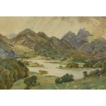 *Local Interest - 19th/20th Century School, watercolour, Great Langdale with the Pikes in view, Lake
