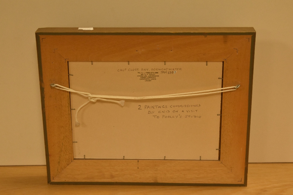 *Local Interest - Geoffrey H. Pooley (1908-2006, British), oil on board, 'Calf Close Bay, - Image 4 of 4