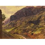 After Anthony ('Ginger') Cain (20th Century, British), coloured print, 'Cwm Glas, Llanberis Pass',