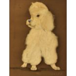 Ron Kay (20th Century), mixed media, Two faux fur animal collage portraits depicting a terrier and a