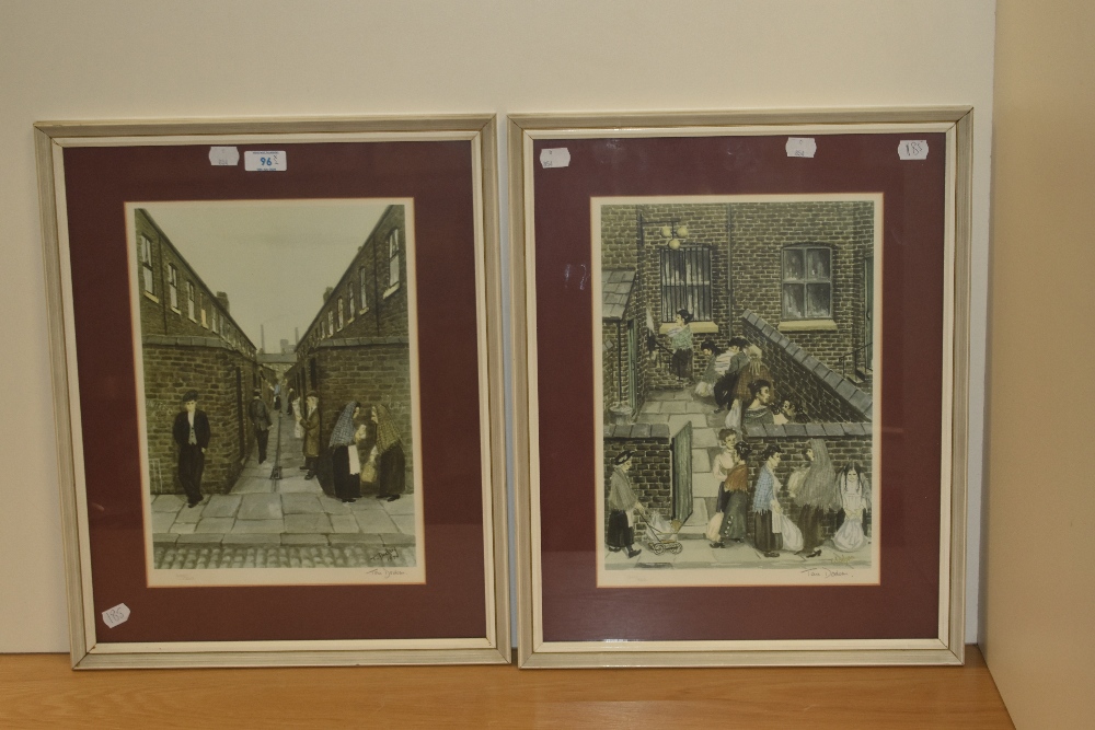 After Tom Dodson (1910-1991, British), coloured prints, Two illustrations - 'Back Street Bookie' and - Image 2 of 5