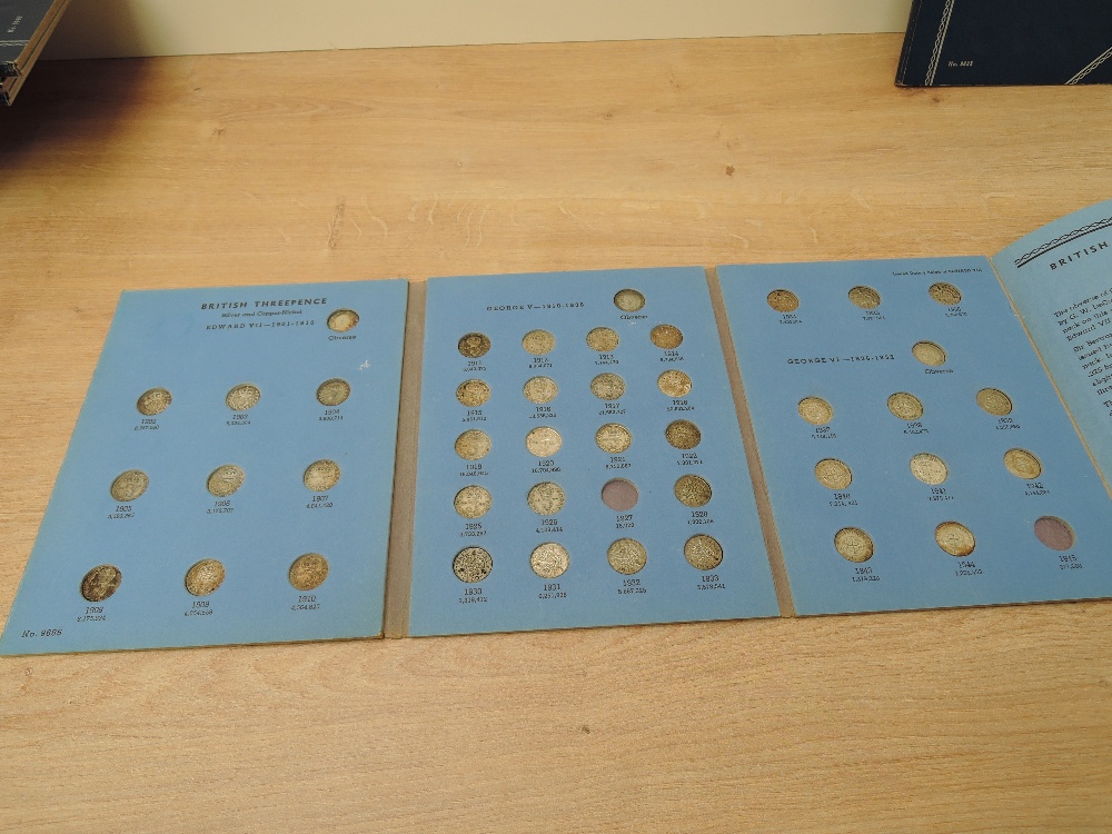 A collection of GB Silver & Cupro Nickel Coins, Three Pence to Half Crown, all in folders, pre 1920, - Image 13 of 14