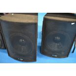A pair of Skytec 300W 8ohm speakers
