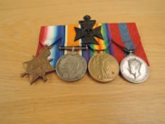 A WWI Medal Trio, 1914-15 Star, War and Victory Medals all to 8053 SJT.H.MAPPIN.K.R.RIF.C along with