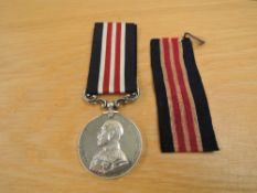 A George V Military Medal, uncrowned head 1916-1930 named to 1437 SJT.W.P.HORNER.9/H.L.I.-T.F,