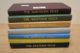 Wainwright [Alfred] seven volumes of A Pictorial Guide, books one through seven, 21st , 30th, 31st