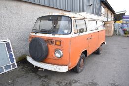 A VW Caravette, JHX834N, first registered 1975, one former keeper (dealership), the V5 is present.