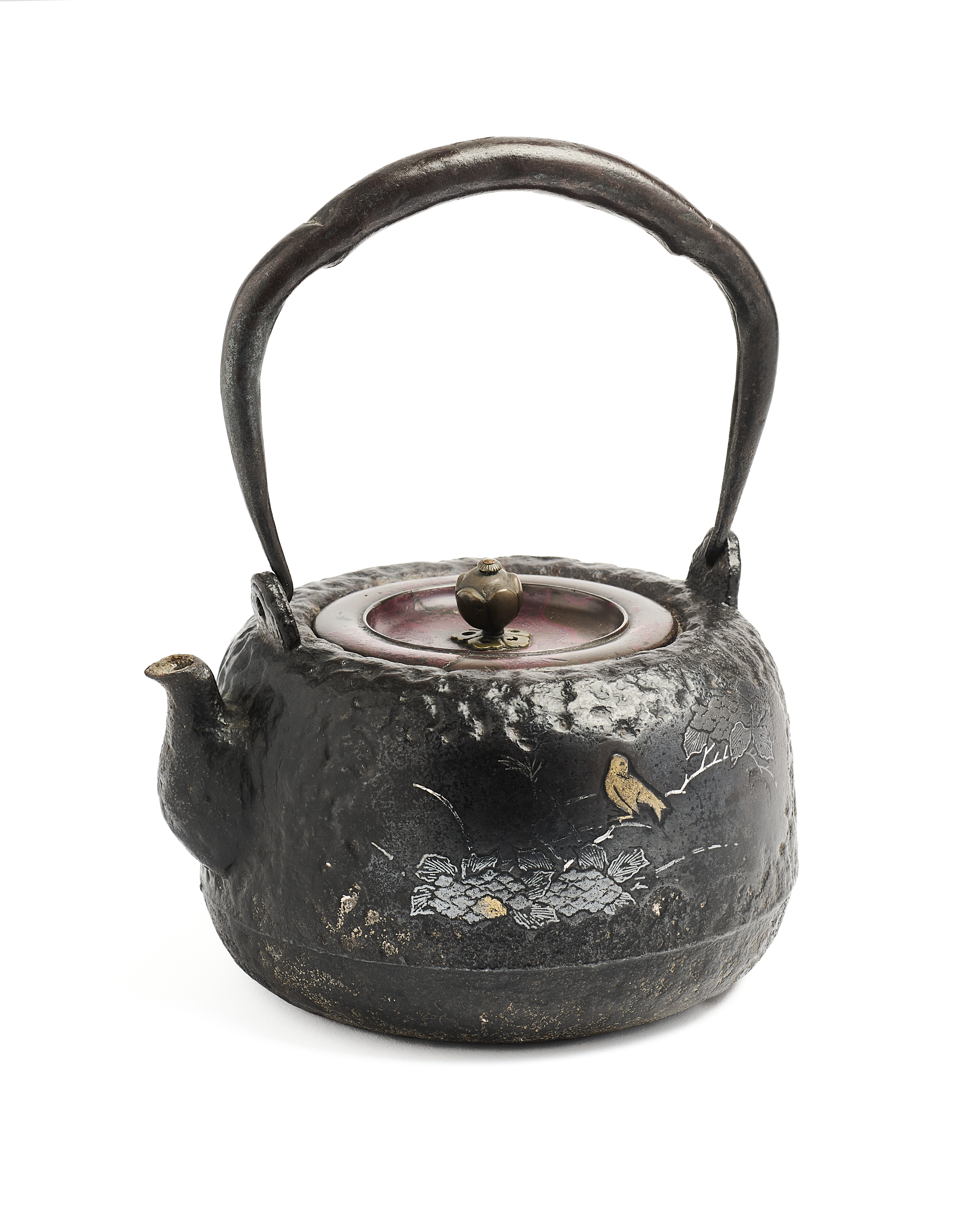 AN IRON TEAPOT, TETSUBIN, EDO/MEIJI PERIOD, 19TH CENTURY