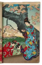 AN ALBUM OF JAPANESE WOODBLOCK PRINTS, MEIJI PERIOD (1868-1912)