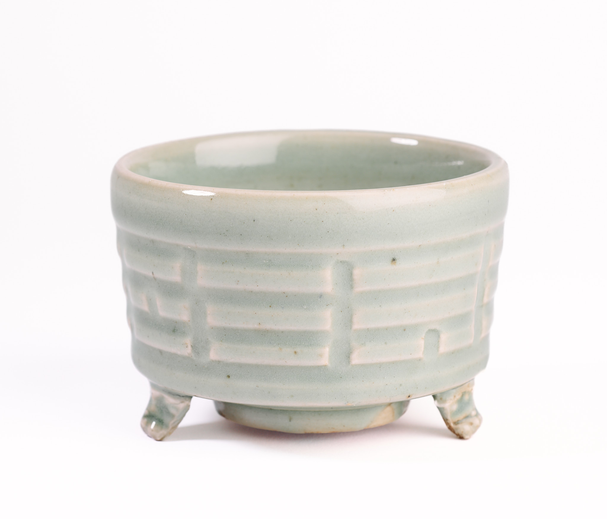 A CHINESE LONGQUAN CELADON 'TRIGRAM' CENSER, YUAN DYNASTY (1279-1368)