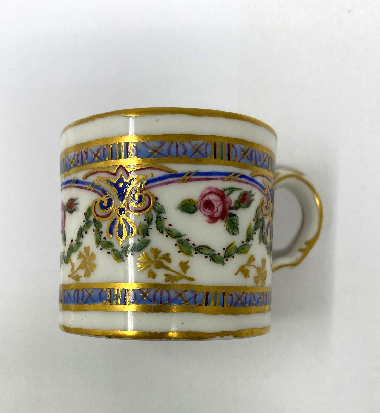TWO SEVRES COFFEE CANS AND SAUCERS, 1780 AND CIRCA - Image 6 of 11