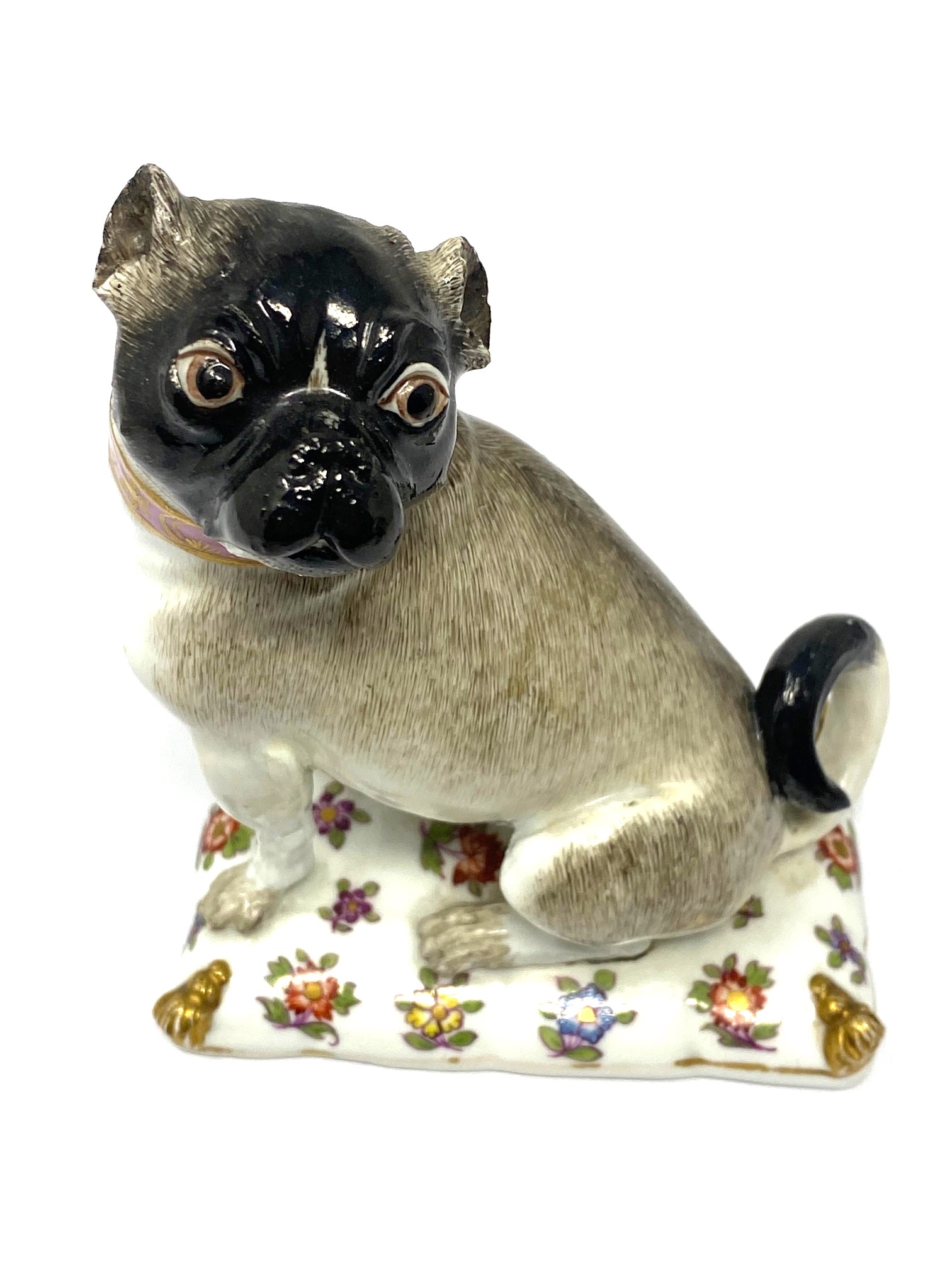 A MEISSEN FIGURE OF A PUG, MID 18TH CENTURY - Image 2 of 6