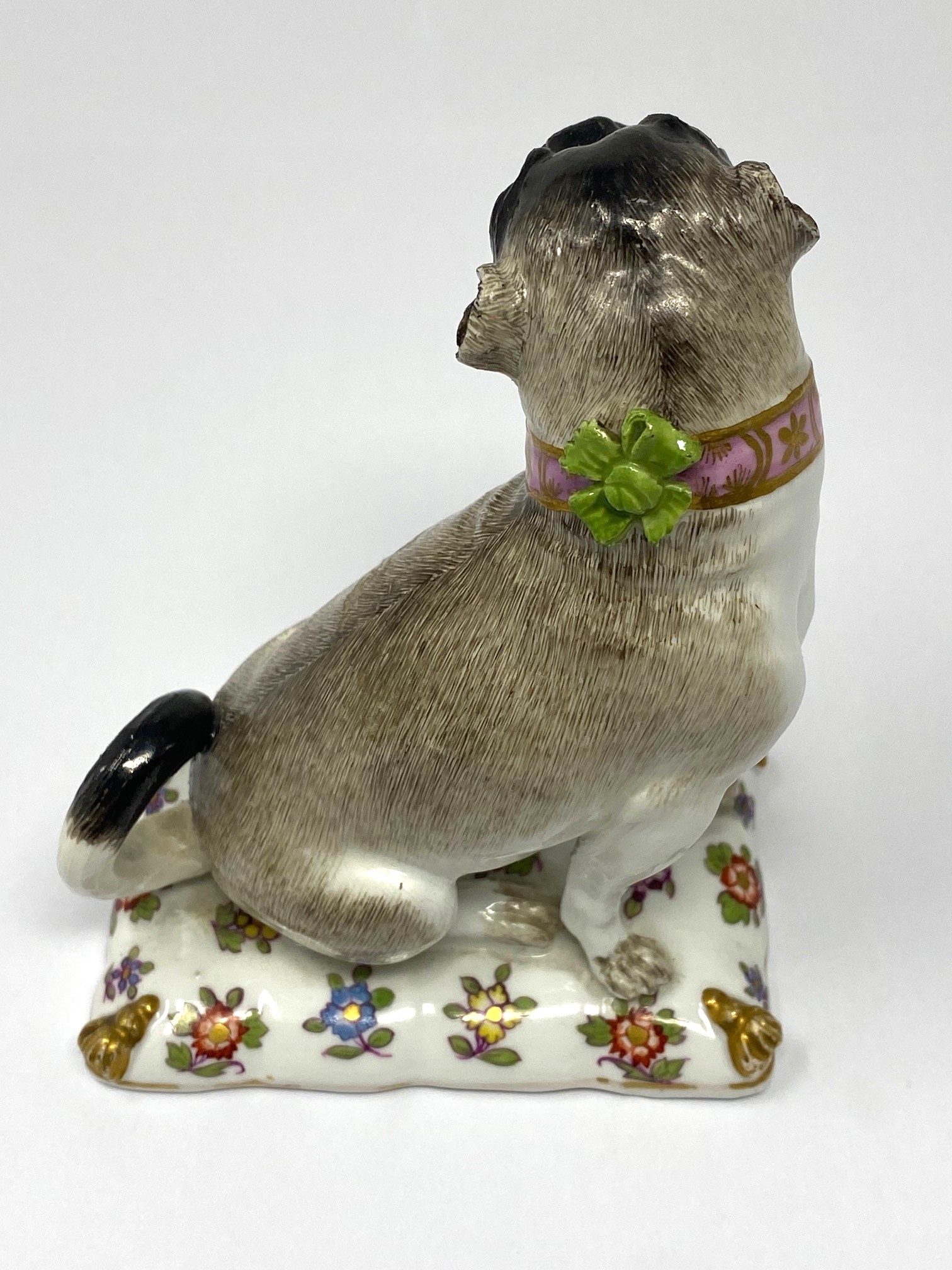 A MEISSEN FIGURE OF A PUG, MID 18TH CENTURY - Image 4 of 6