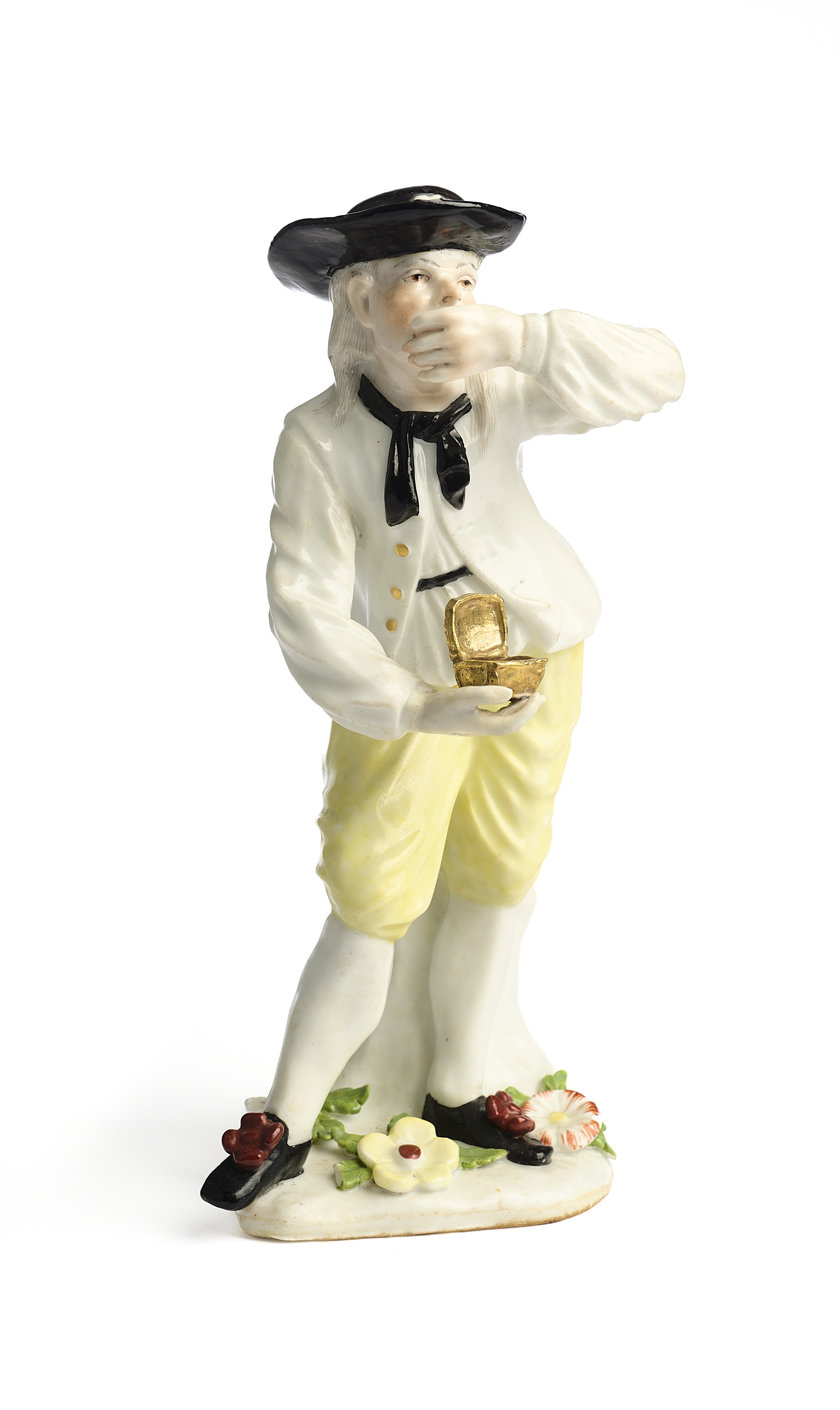 A MEISSEN FIGURE OF THE SNUFF TAKER, CIRCA 1745