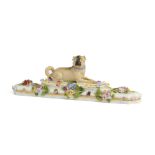 A MEISSEN 'PUG' PAPERWEIGHT, MID 19TH CENTURY