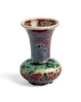 A RUSKIN HIGH FIRED STONEWARE SMALL VASE, 1909