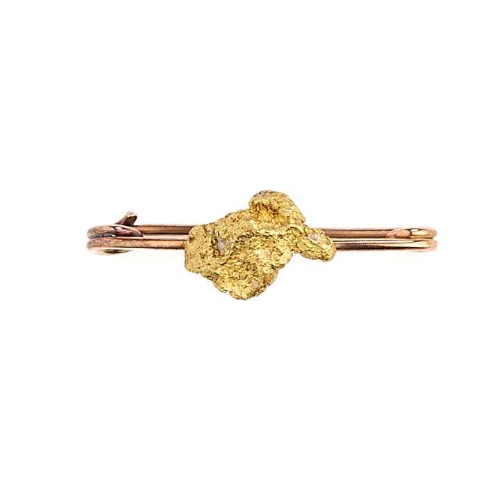 VICTORIAN GOLD PROSPECTOR'S BROOCH, 1880s