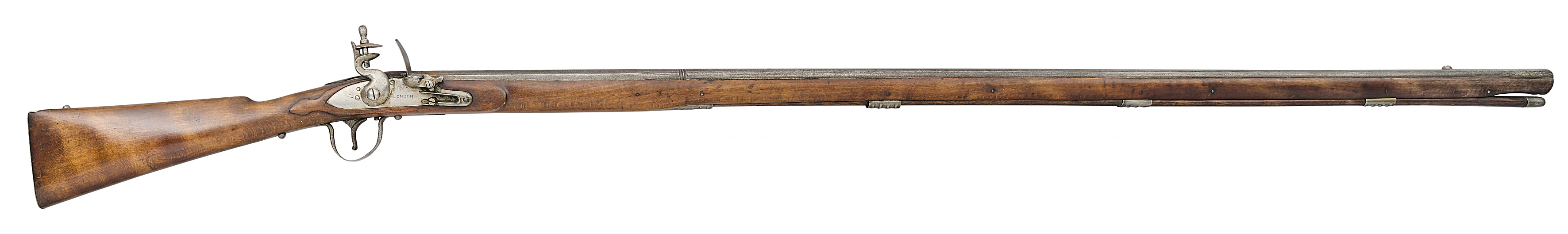 A 20 BORE FLINTLOCK TRADE GUN, SECOND HALF OF THE 19TH CENTURY