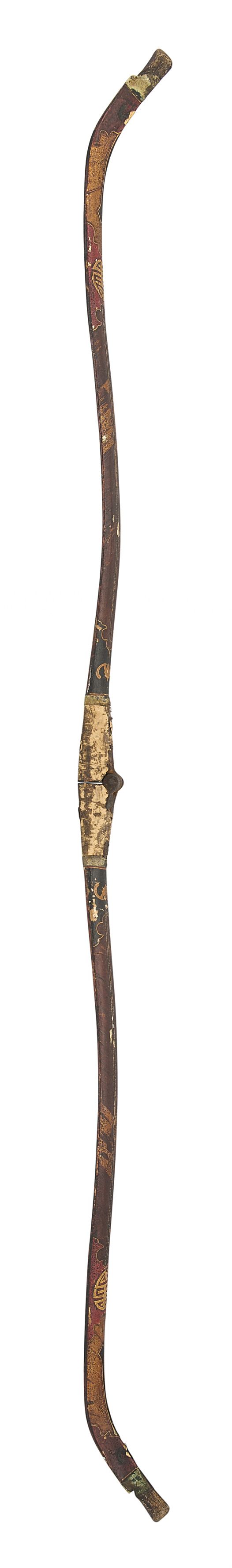 A CHINESE COMPOSITE FOLDING BOW, QING DYNASTY, 19TH CENTURY with ...