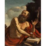 Giovanni Francesco Barbieri Guercino (cerchia di) Saint Jerome in the desert Oil on canvas Canvas