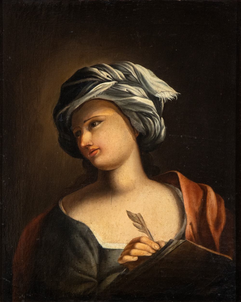 Giovanni Francesco Romanelli il Viterbese (seguace di) Sybil Oil on canvas Canvas cm. 62x50.