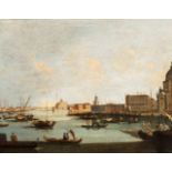 Francesco Tironi View of Bacino di San Marco with San Giorgio Maggiore and Punta della Dogana Oil on