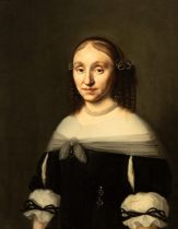 Sofonisba Anguissola Portrait of a Gentlewoman Oil on panel Panel cm. 74x57. Framed The painting